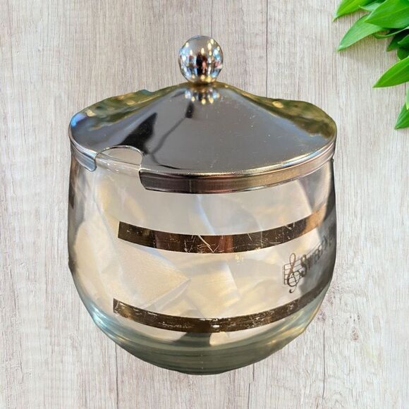 Vintage Sweet n Low Glass Chrome Retro Kitchen - Picture 2 of 10